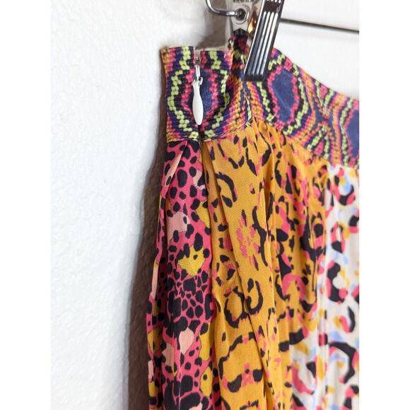 Anthropologie X Bhanuni by Jyoti Panthera Maxi Skirt Pleated Flowy Boho Animal - Picture 7 of 12